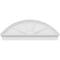 Ekena Millwork Segment Arch 4 Spoke Architectural Grade PVC Combination Pediment, 56"W x 20-7/8"H x 2-3/4"P PEDPC056X210SEG04 - alternate 2